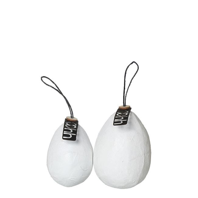 Dárková krabička se 4mi papírovými vajíčky, bílé_0