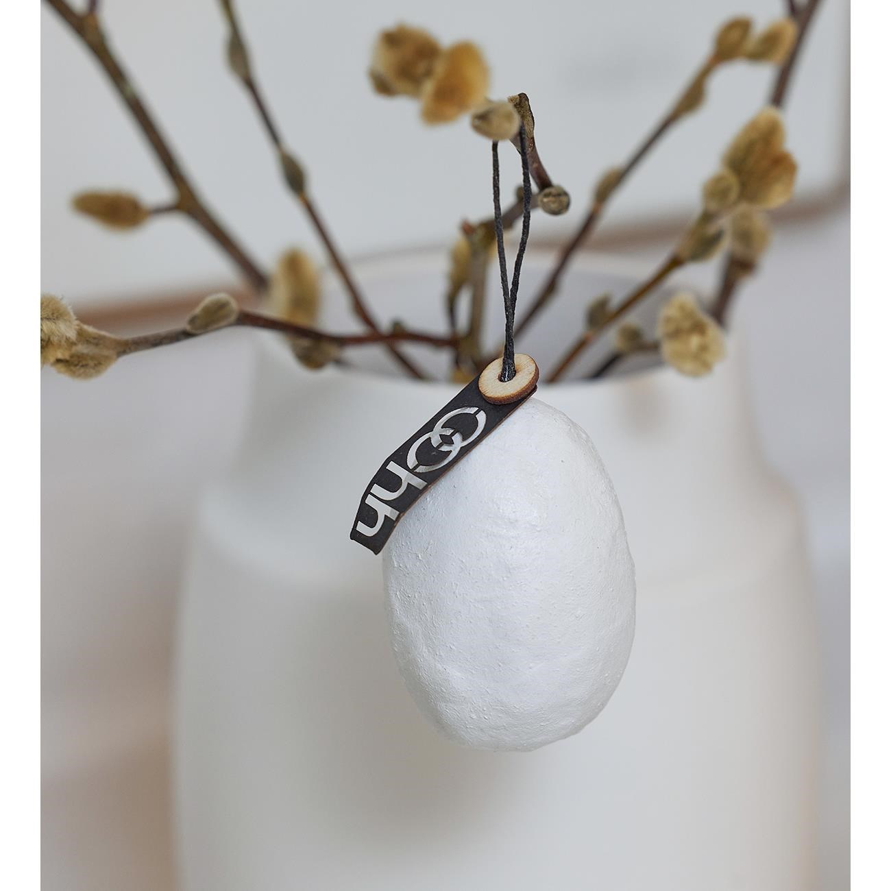 Dárková krabička se 4mi papírovými vajíčky, bílé_1