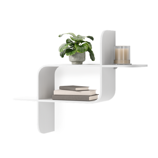 Nástěnná police MONTAGE bílá_0