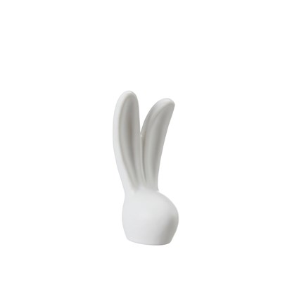 Dekorační hlava zajíce ELARIA V.13 cm bílá_0