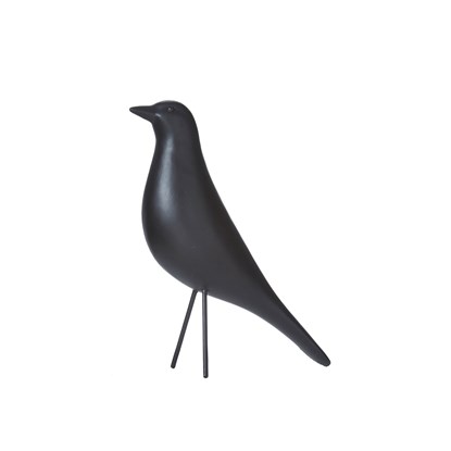 Dekorační ptáček BIRD V.22 cm černý_0