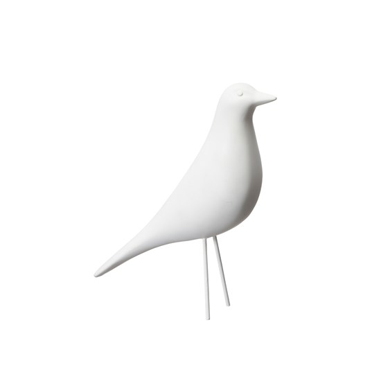 Dekorační ptáček BIRD V.22 cm bílý_0