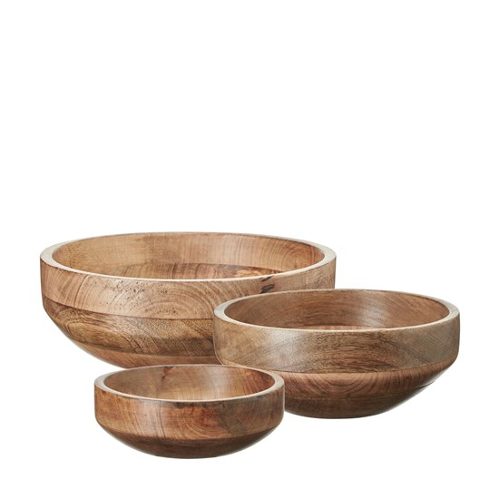 Dřevěné mísy AMALA P.27/23/17,5 cm SET/3ks hnědé_0
