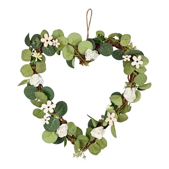 Jarní proutěné srdce 26x28 cm_0