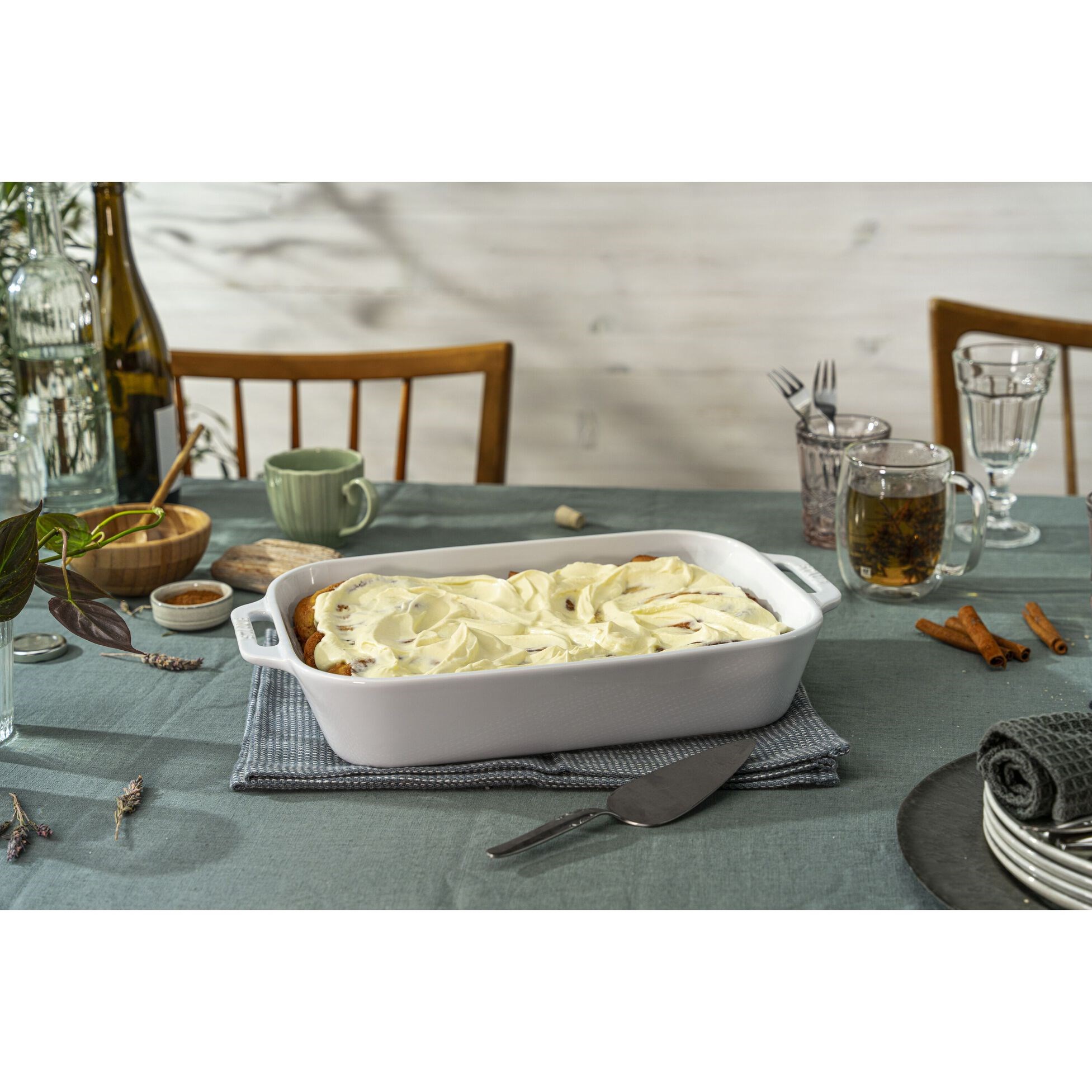 Zapékací mísa STAUB 34x24cm bílá 4,5l_2