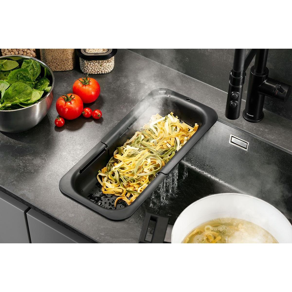 Plastové sítko na dřez DRENARE  černé_0