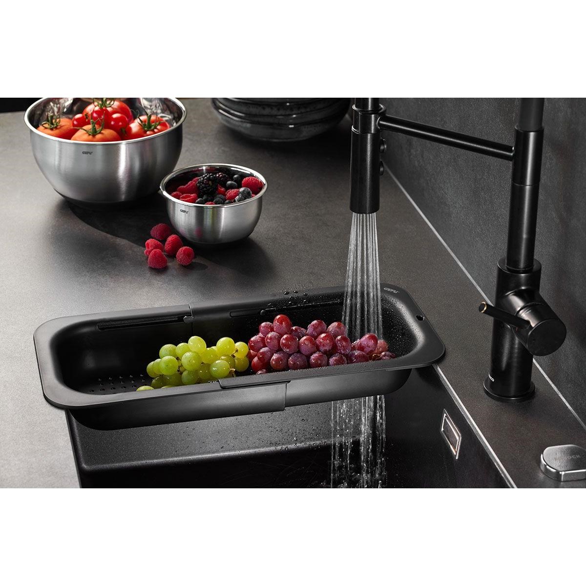 Plastové sítko na dřez DRENARE  černé_1