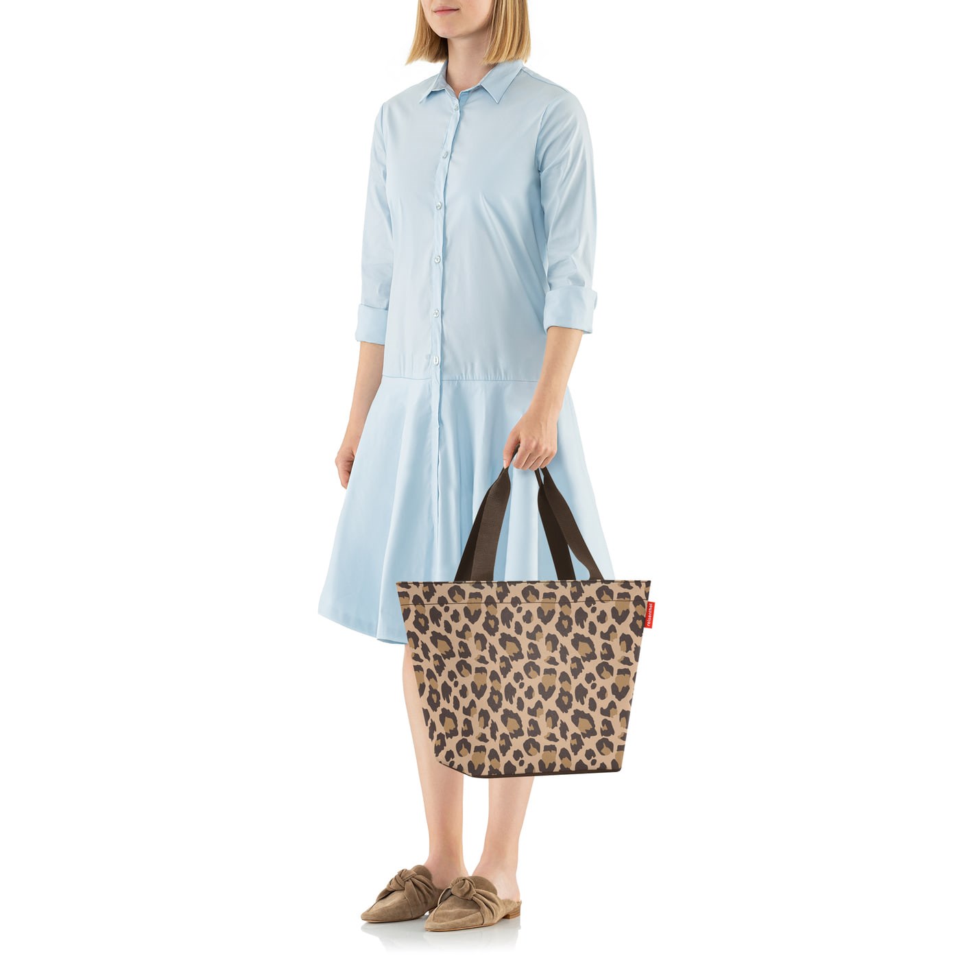 Taška přes rameno Shopper M leo macchiato_2