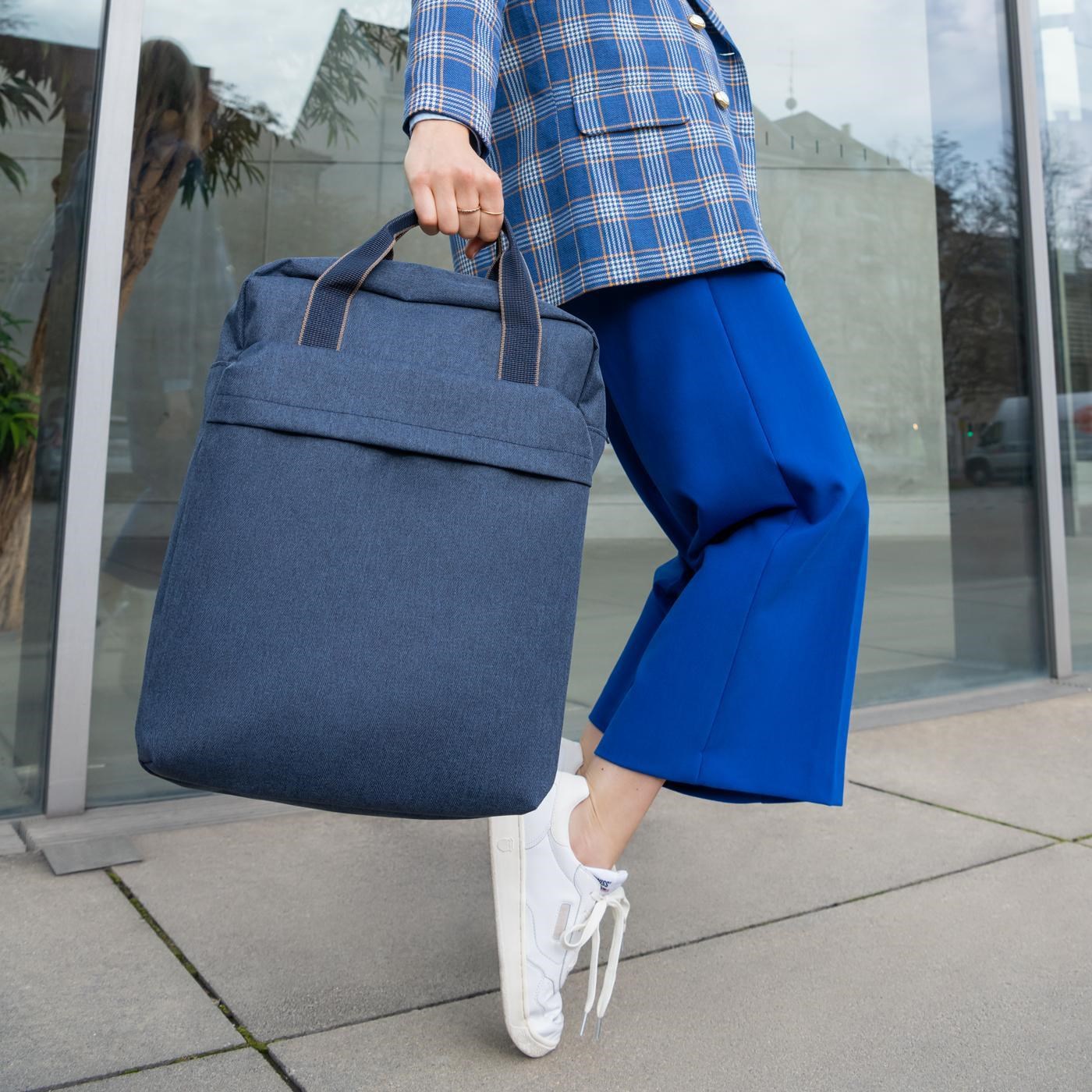 Batoh Allday Backpack M herringbone dark blue_0