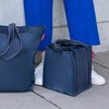 Taška na lahve Bottlebag herringbone dark blue_0