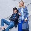 Taška na lahve Bottlebag herringbone dark blue_1