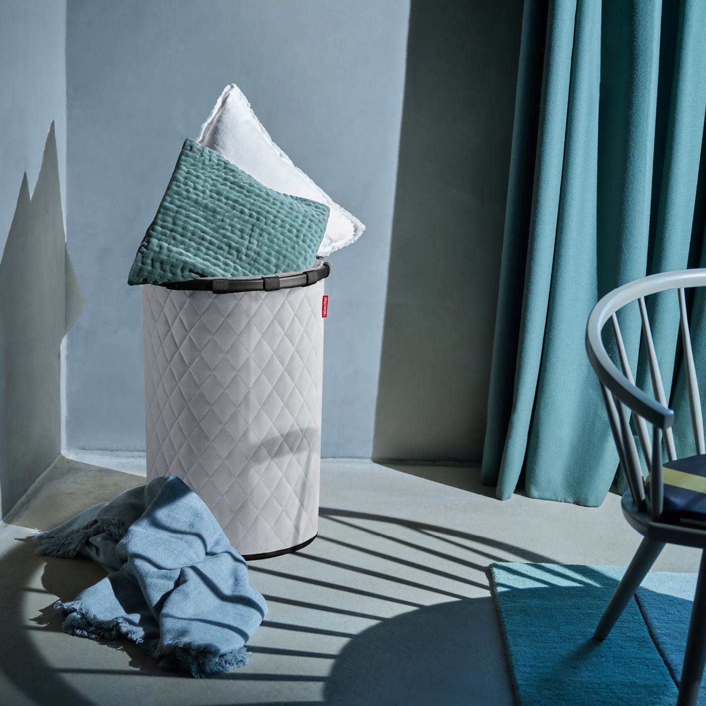 Úložný koš Homebasket L Frame Rhombus light grey_0