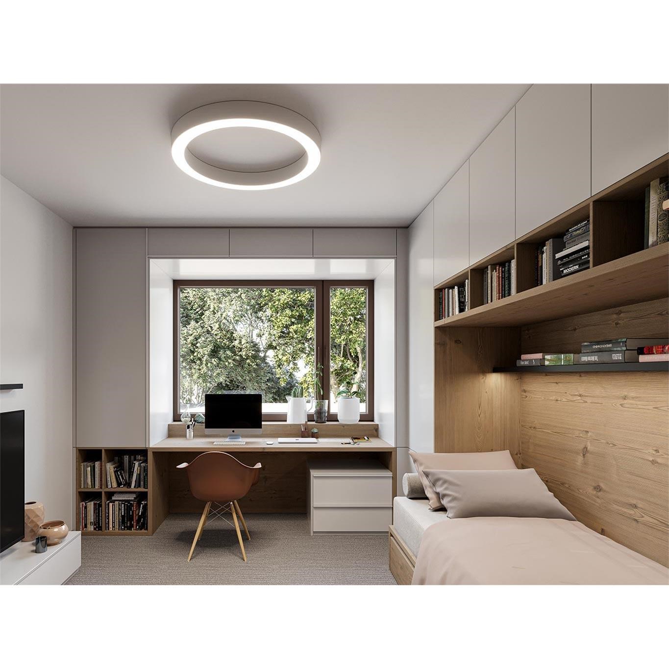 Vnitřní stropní svítidlo SATURN SLIM P.80 cm černé - TRIAC stmívání_0