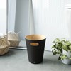 Odpadkový koš WOODROW 28 cm černá, přírodní_0