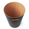 Odpadkový koš WOODROW 28 cm černá, přírodní_2