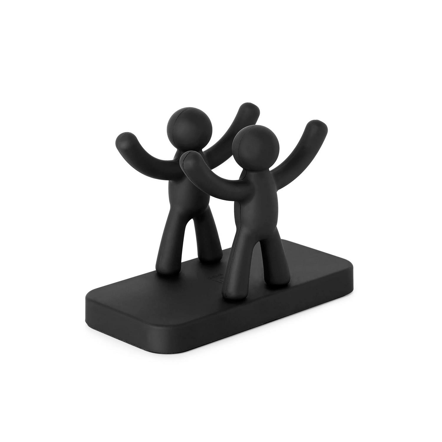 Stojánek na papírové ubrousky BUDDY černý_2