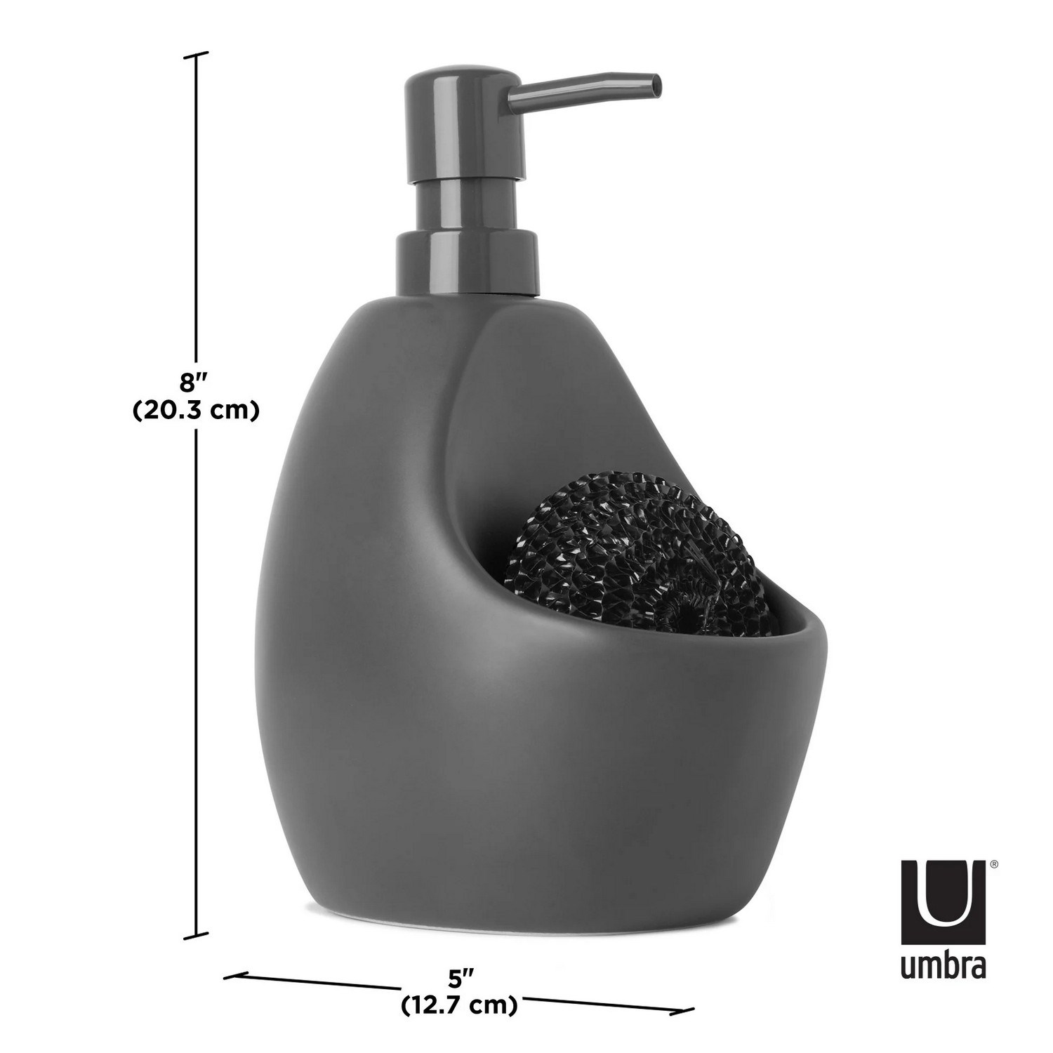 Dávkovač saponátu JOEY 600 ml šedý_1