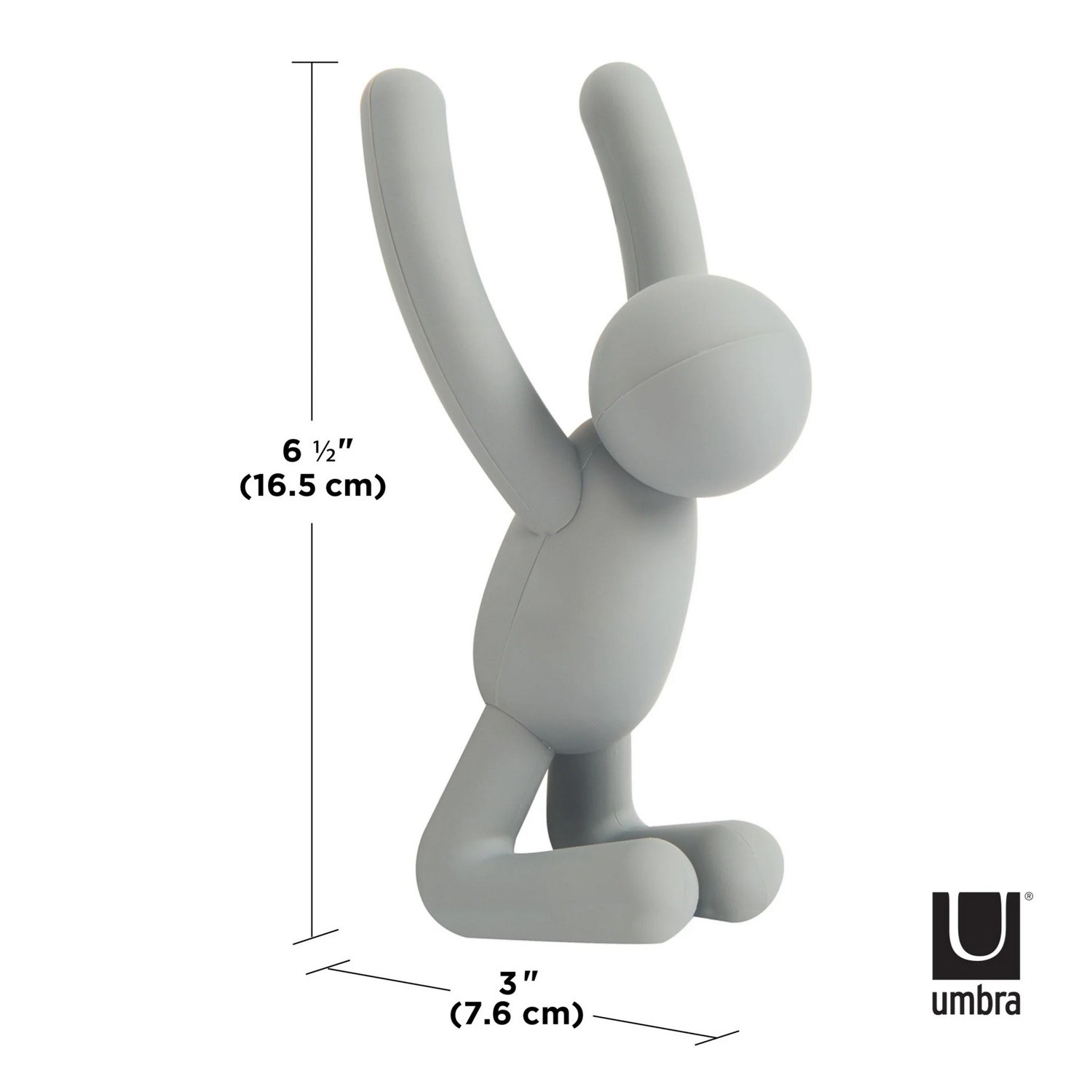 Háček BUDDY SET/3ks bílá, odstíny šedé_3