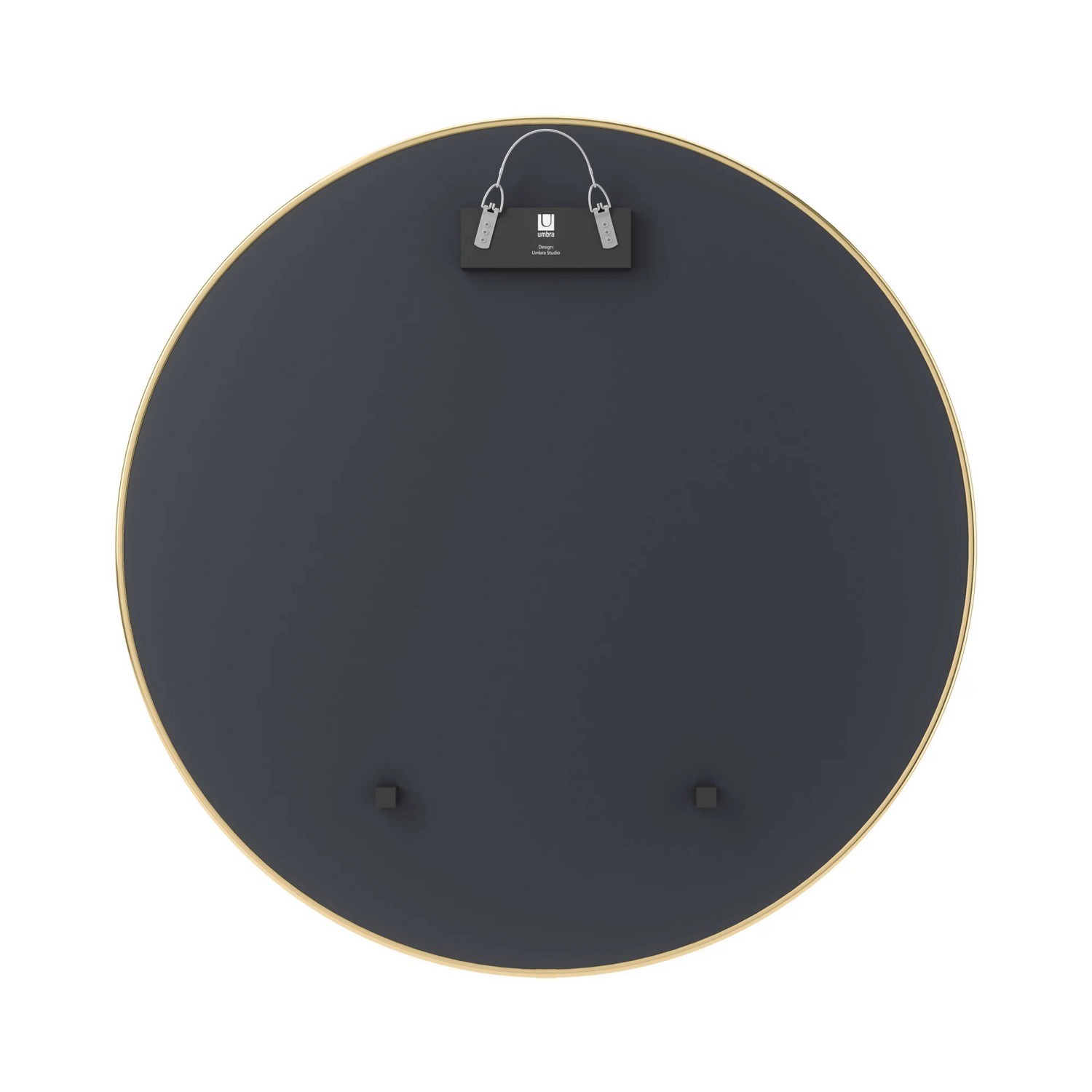 Zrcadlo HUBBA 86.5 cm s mosazným lemem_1