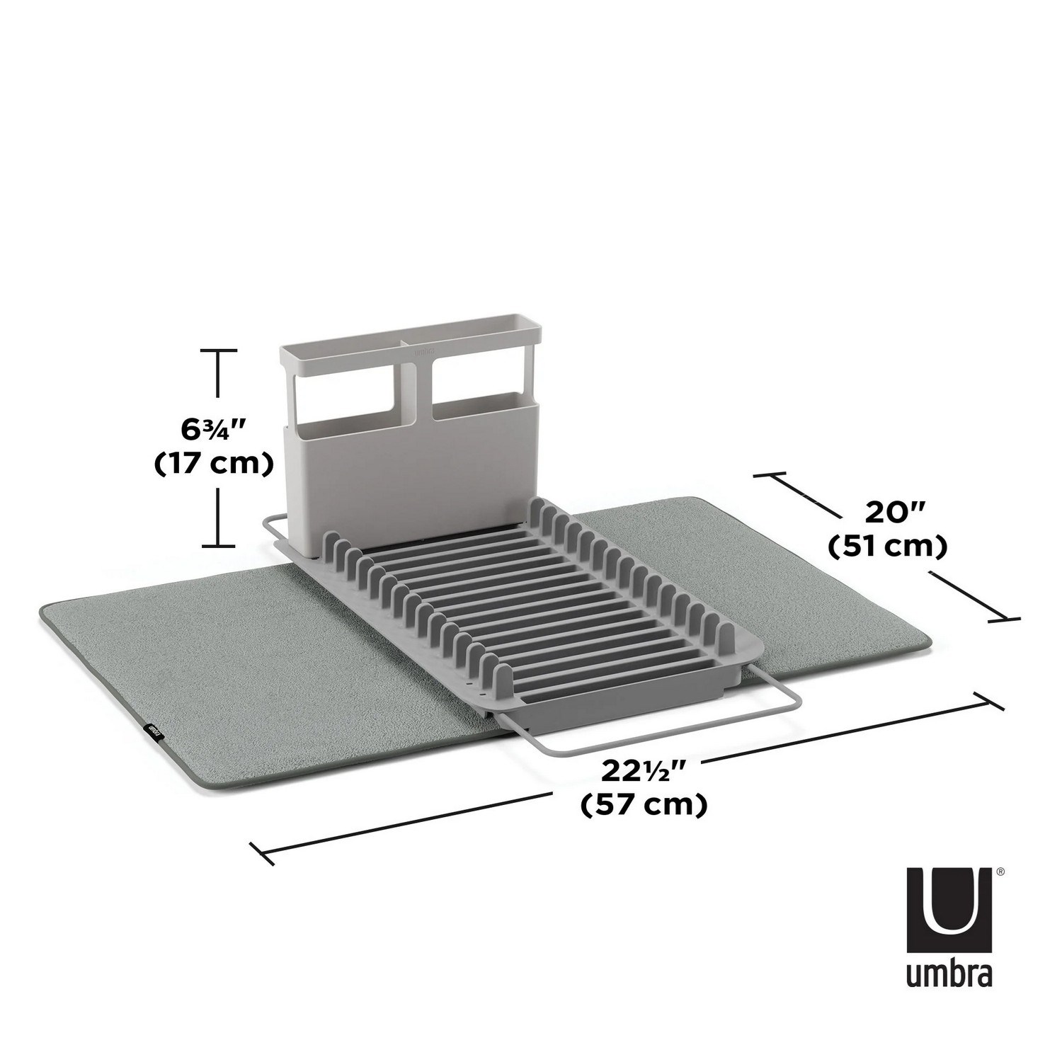Odkapávač nádobí UDRY OVER THE SINK šedý_4
