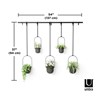 Květináče TRIFLORA SET/5ks černé_2