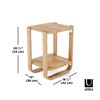 Odkládací stolek BELLWOOD V.53 cm přírodní_0