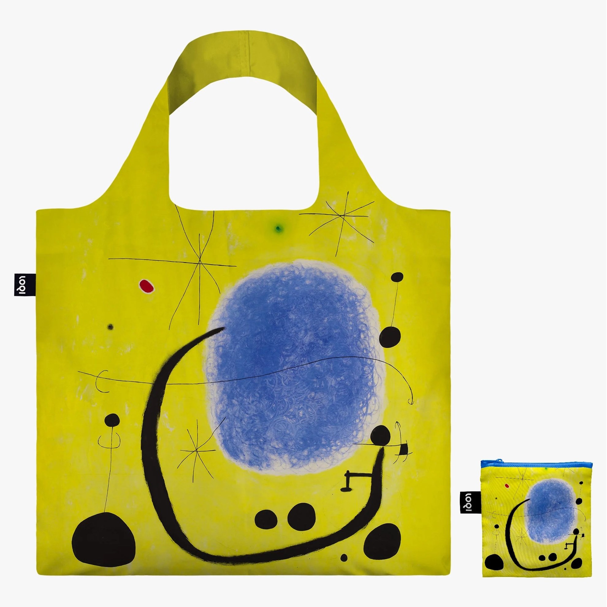 LOQI skládací taška - Museum - Gold of Azure - JOAN MIRO_0
