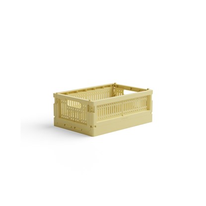 Skládací přepravka mini Made Crate - lemon cream_0