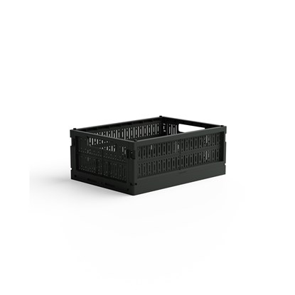 Skládací přepravka midi Made Crate - washed black sweater_0