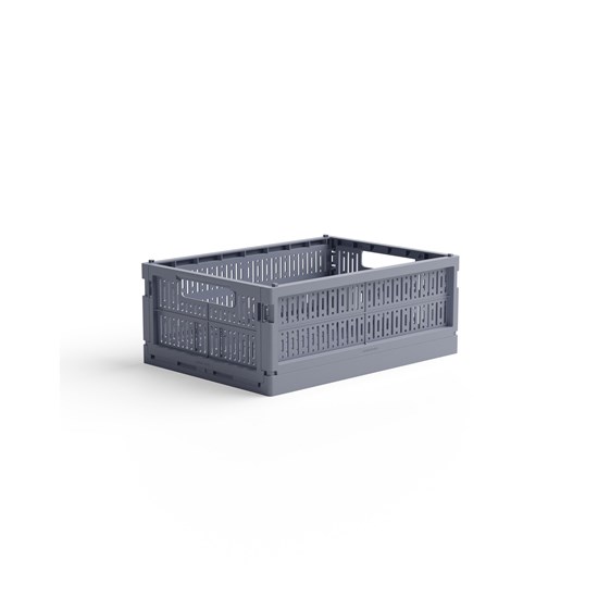 Skládací přepravka midi Made Crate - blue grey_0