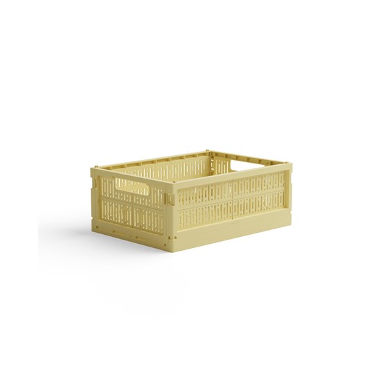 Skládací přepravka midi Made Crate - lemon cream_0