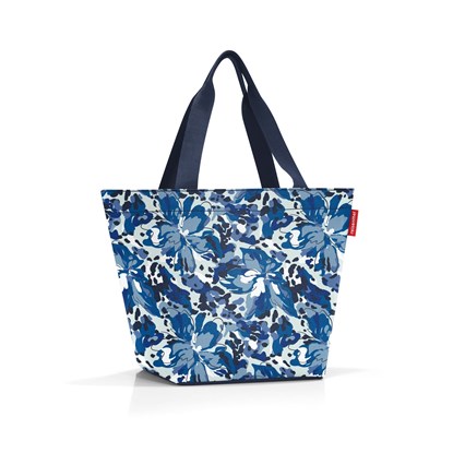 Taška přes rameno Shopper M flora blue_2