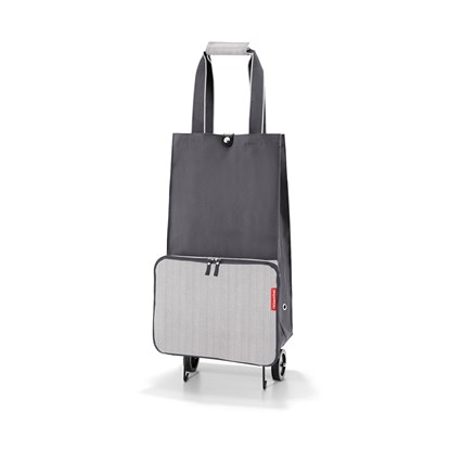 Skládací nákupní vozík na kolečkách Reisenthel Foldabletrolley herringbone grey_2
