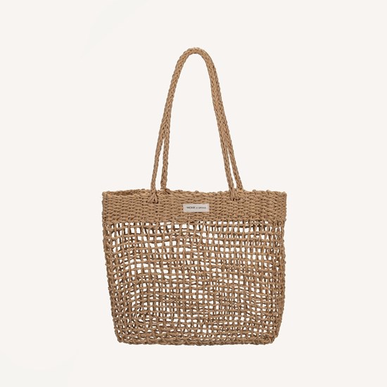 Slaměná plážová taška Monk & Anna AKERU straw_4