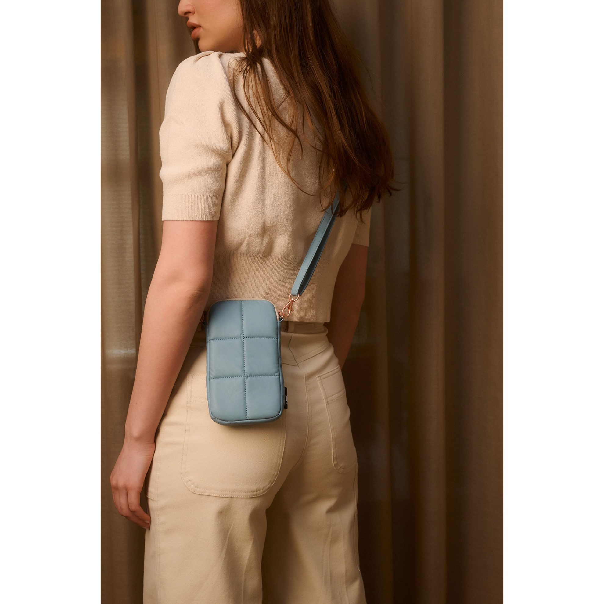 Pouzdro / kabelka na telefon Tinne + Mia LUCE stone blue_2