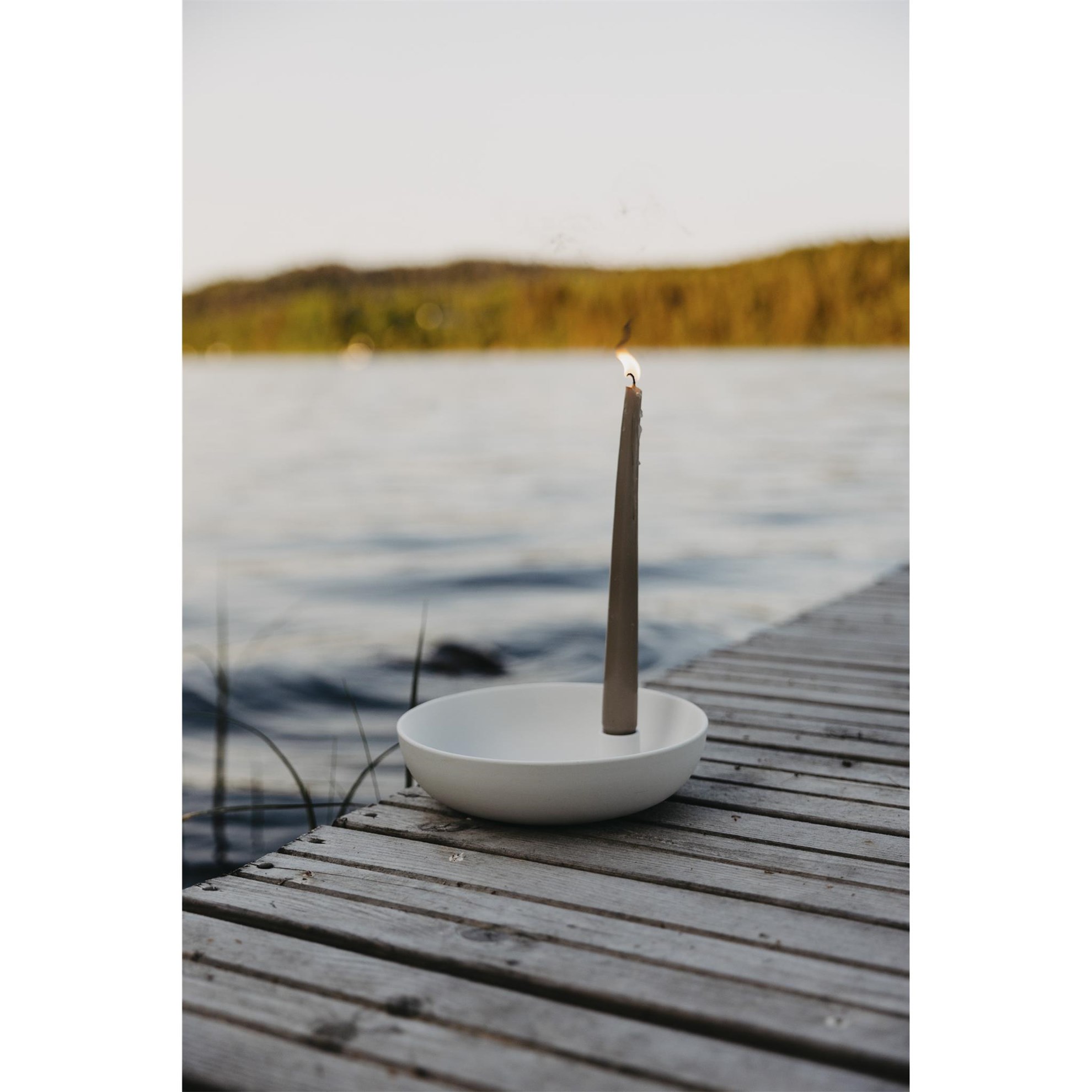 Keramický svícen LIDATORP L P. 21cm bílý_0