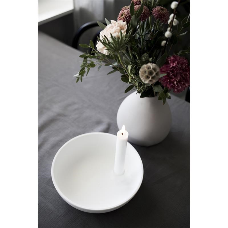 Keramický svícen LIDATORP L P. 21cm bílý_2