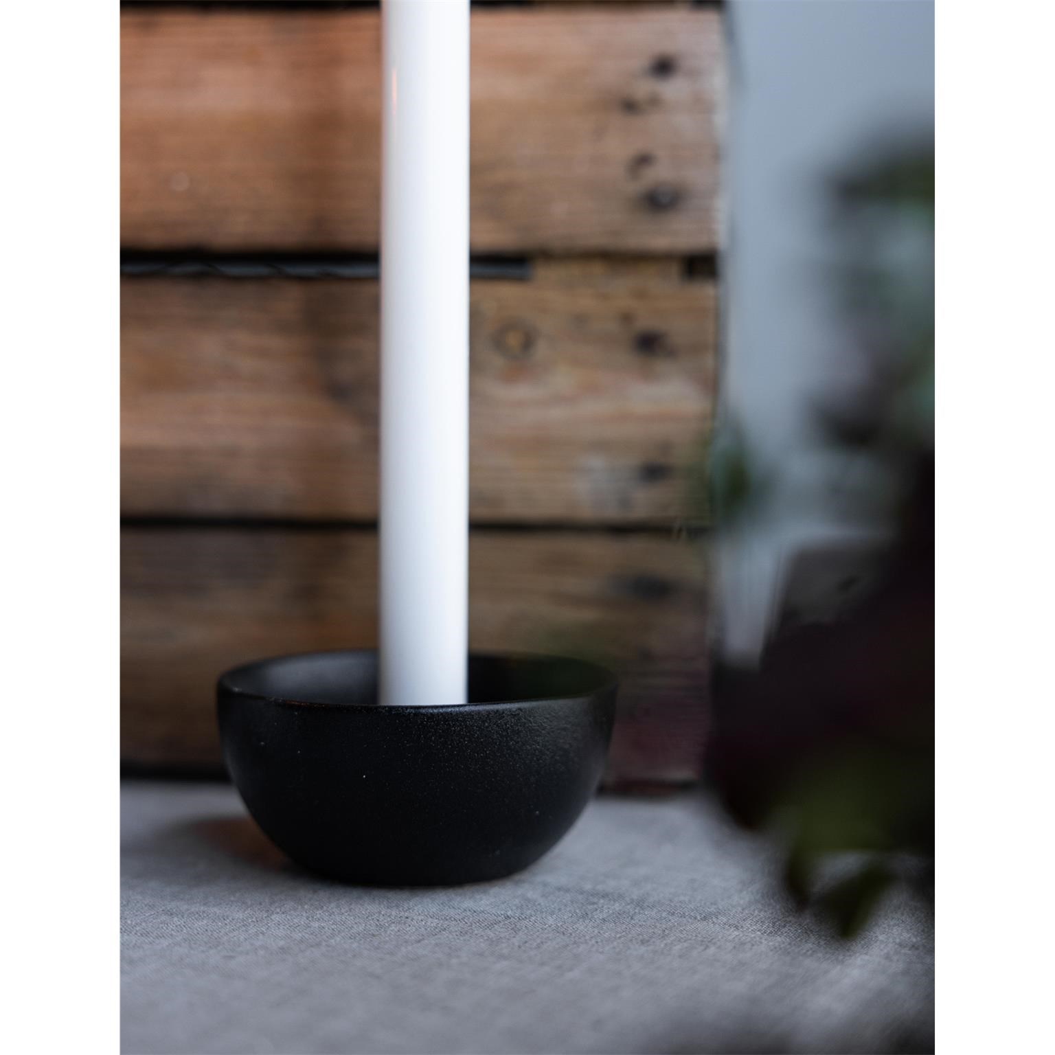 Keramický svícen LIDATORP mini P.10cm černý_0