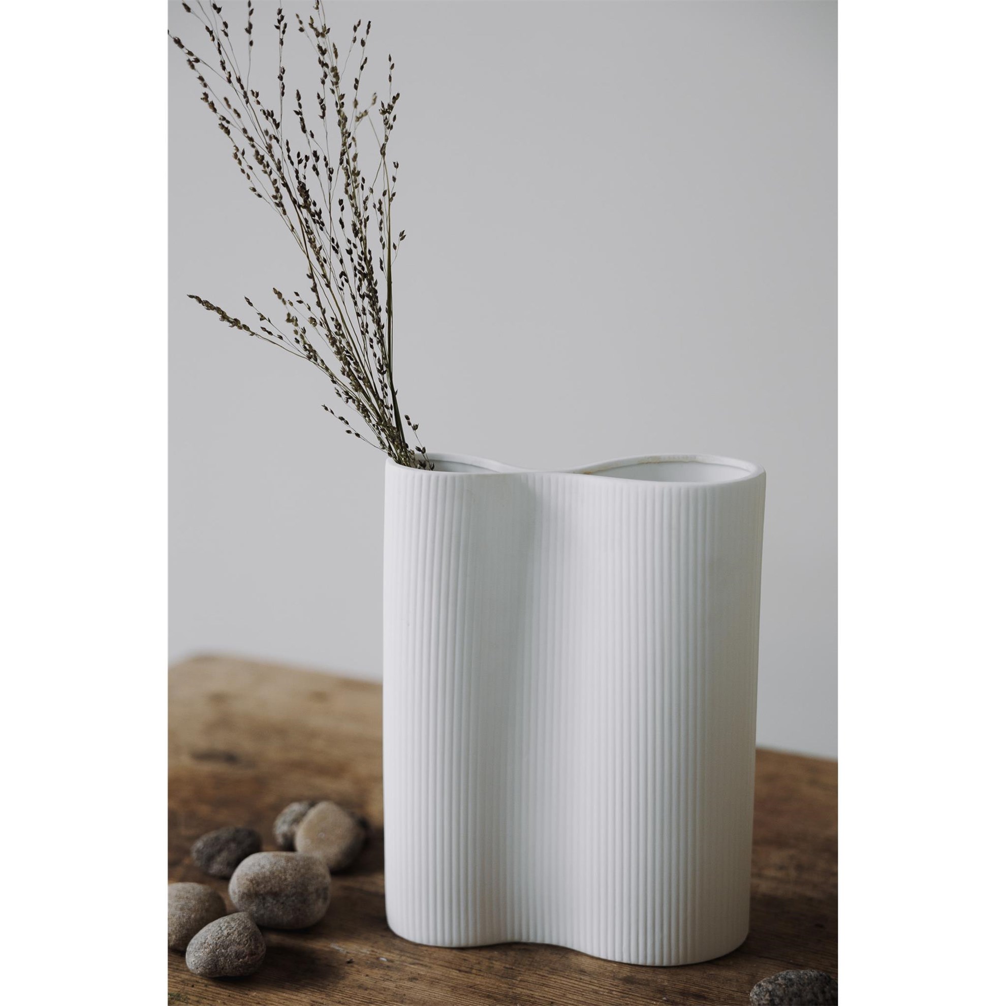 Keramická váza BUNN 24cm bílá_1