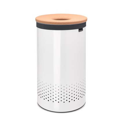 Koš na prádlo Brabantia 60l bílý/korkové víko_10