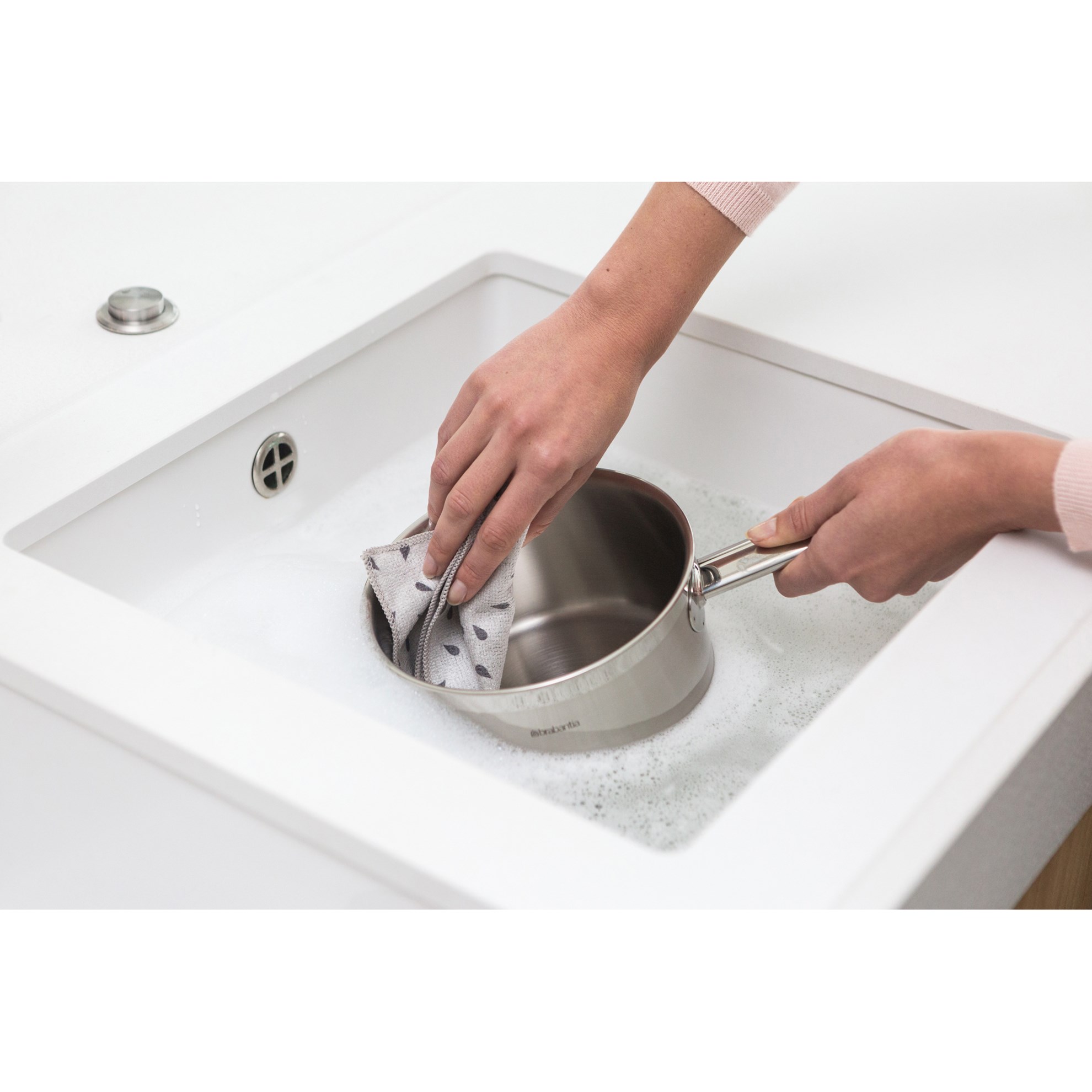 Utěrka z mikrovlákna Brabantia 30x30cm SET/2ks světle šedá_3