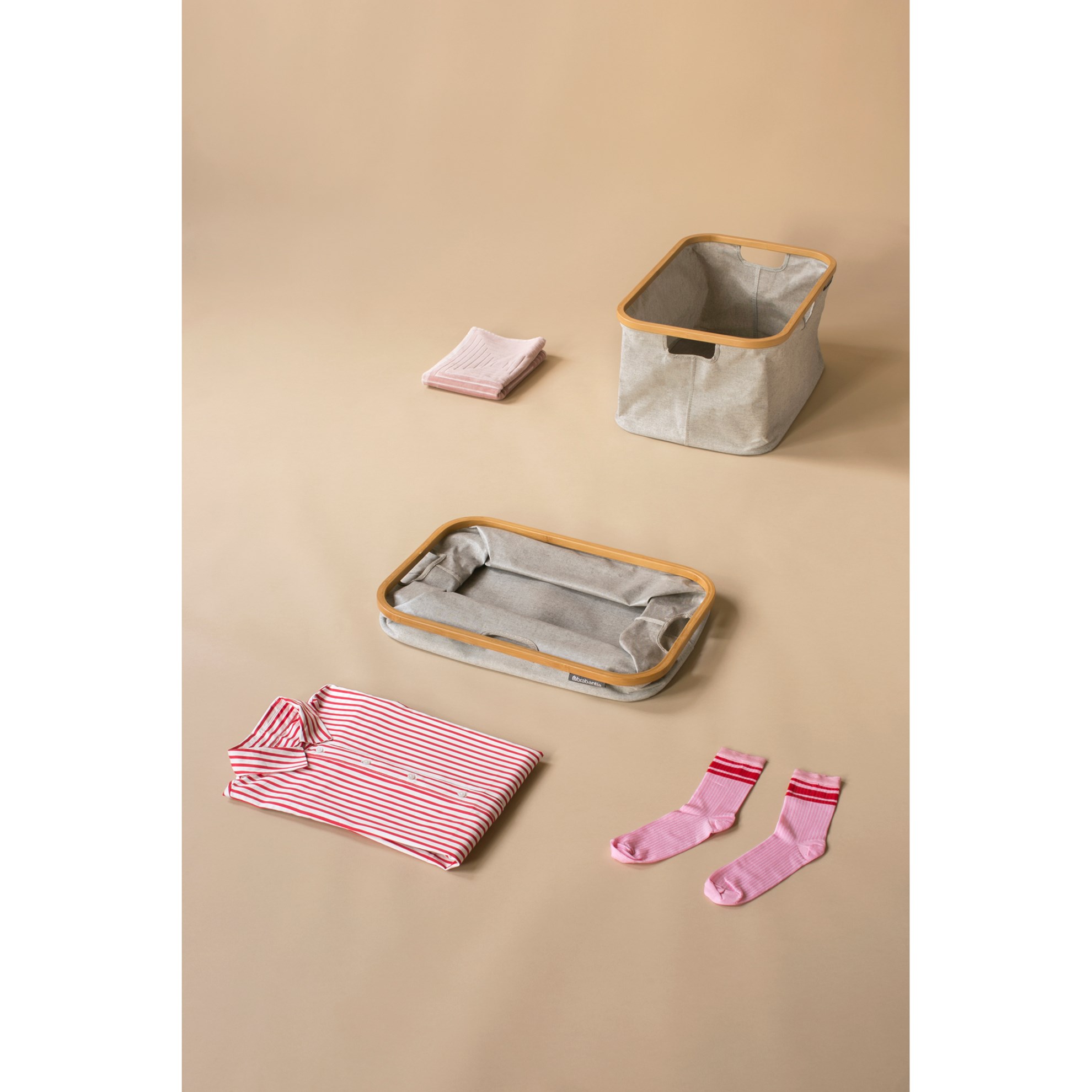 Skládací koš na prádlo/úložný box Brabantia 40l šedý_1