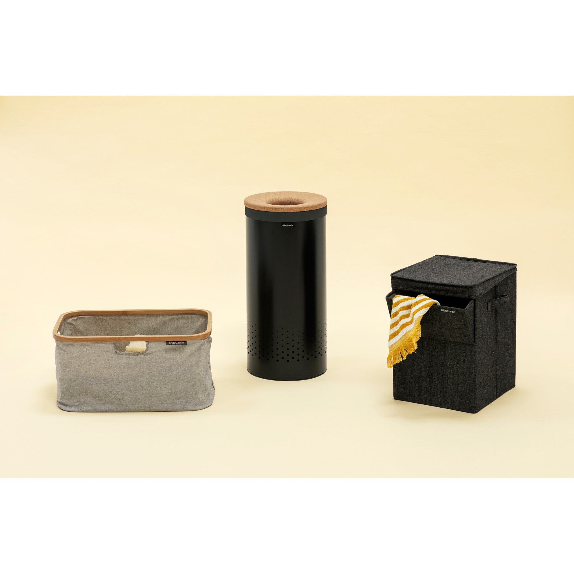 Skládací koš na prádlo/úložný box Brabantia 40l šedý_2