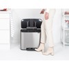 Pedálový odpadkový koš Brabantia BO 3x11l matný nerez_5
