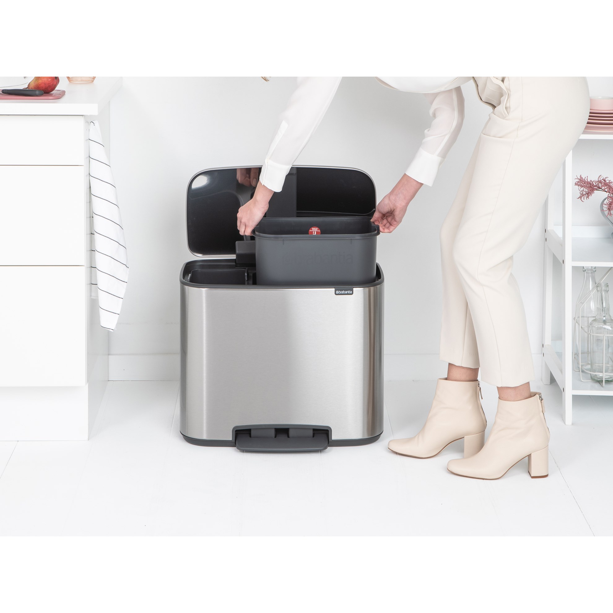 Pedálový odpadkový koš Brabantia BO 11l/23l matný nerez_6