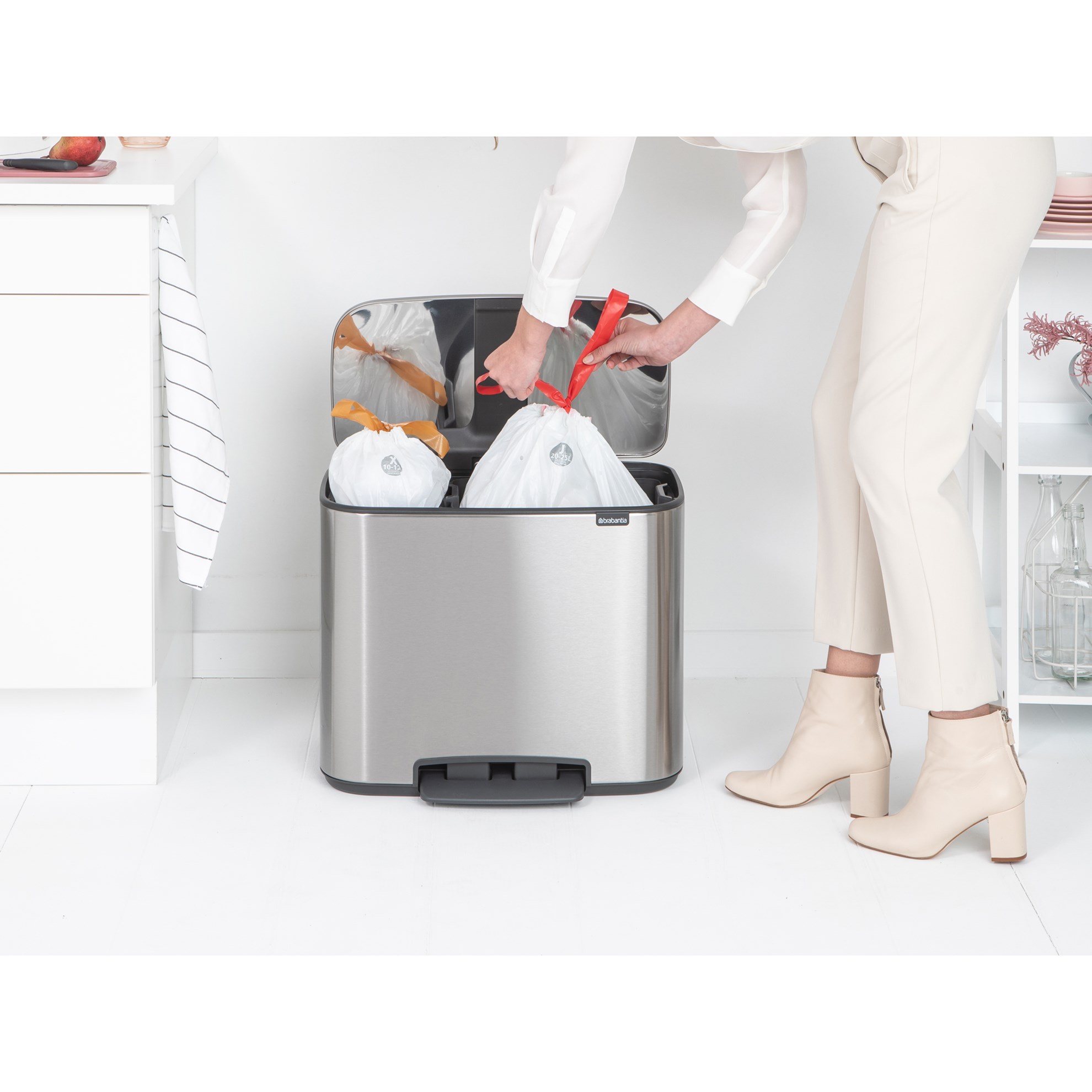 Pedálový odpadkový koš Brabantia BO 11l/23l matný nerez_8