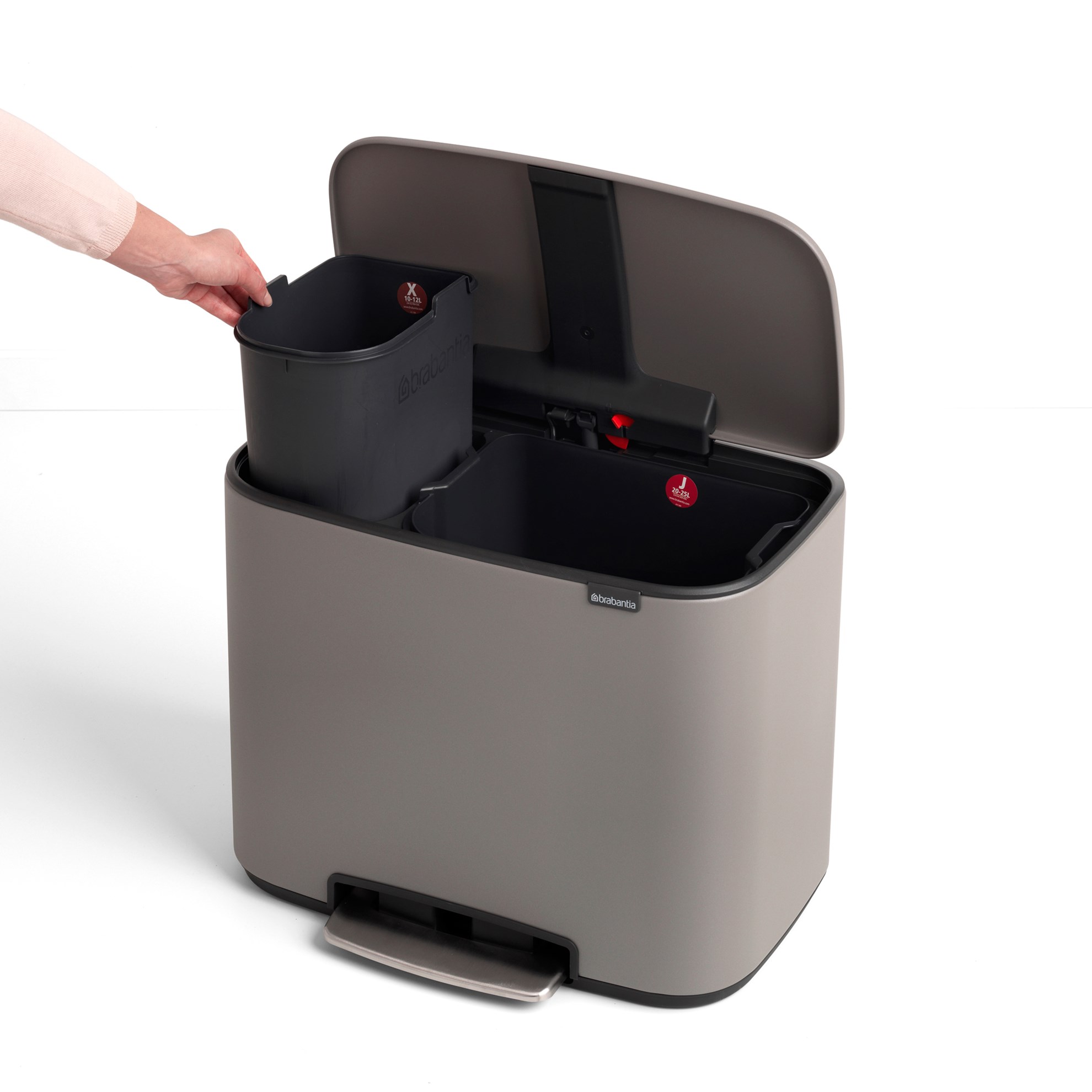 Pedálový odpadkový koš Brabantia BO 11l/23l šedý_5