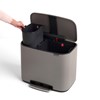 Pedálový odpadkový koš Brabantia BO 11l/23l šedý_5