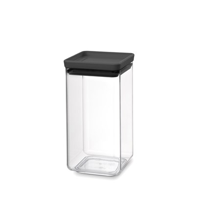 Plastová dóza Brabantia SQUARE 1,6l tmavě šedá_9