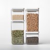 Sada plastových dóz Brabantia SQUARE-2x700ml/2x1,6l SET/4ks světle šedé_3